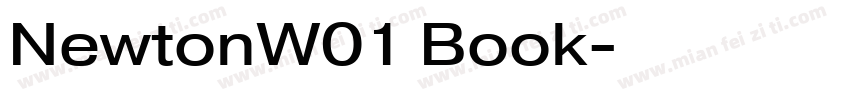 NewtonW01 Book字体转换